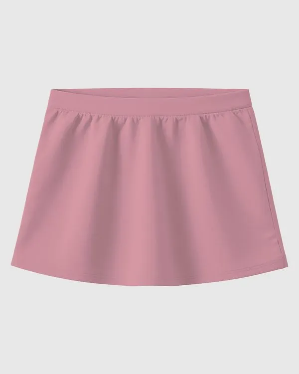 Saia Shorts Infantil Menina Cós Elástico Em Algodão Malwee Kids Rosa - 16