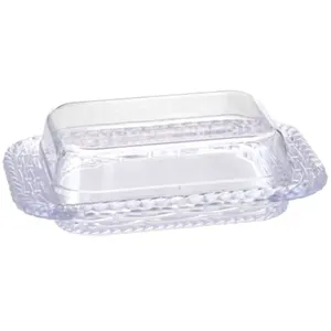 Manteigueira De Acrílico com Detalhes Trançado Cristal - KEITA
