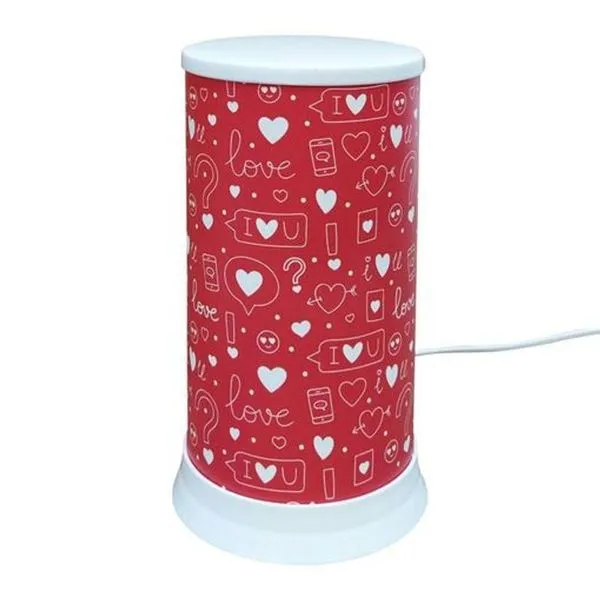 Luminária De Mesa Hug I Love You All Red