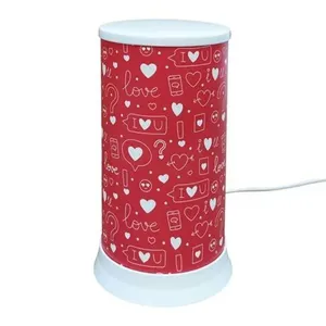 Luminária De Mesa Hug I Love You All Red
