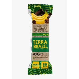 Bananada Terra Brasil Cremosa Tipo Caseira com Chocolate 70% 25g