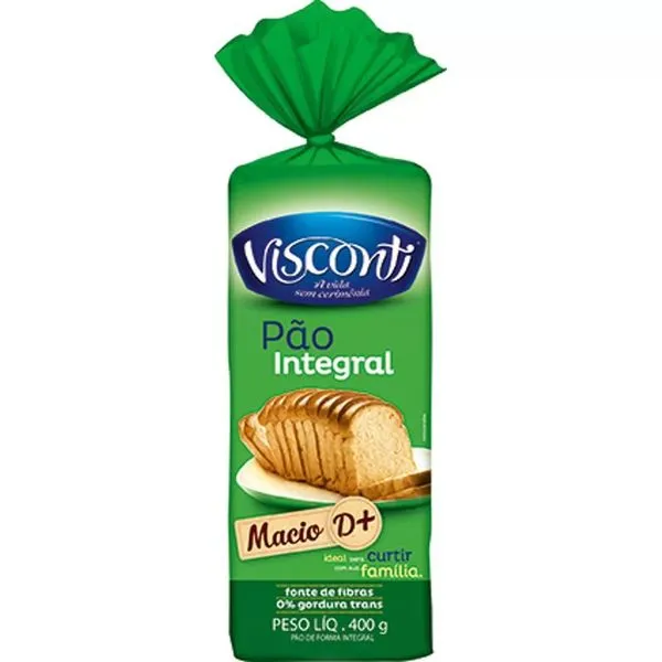 Pão Integral Visconti 400g PAO VISCONTI 400G IN