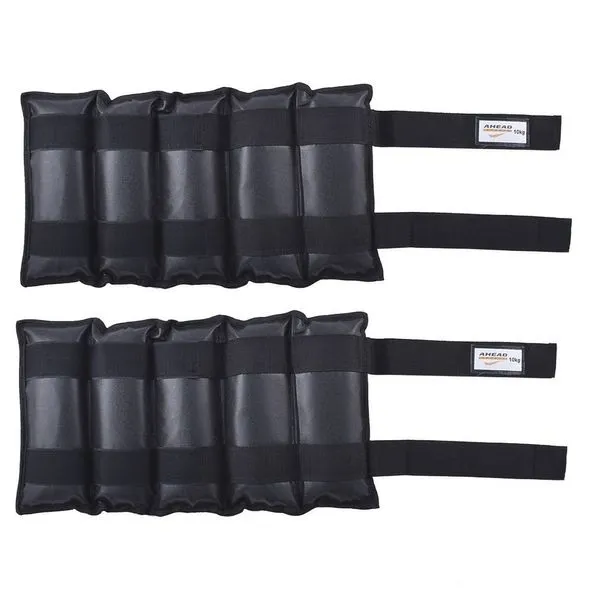 Par Caneleiras De Peso 10kg (ankle Weights Pair 10kg) - Ultrafit - Preto