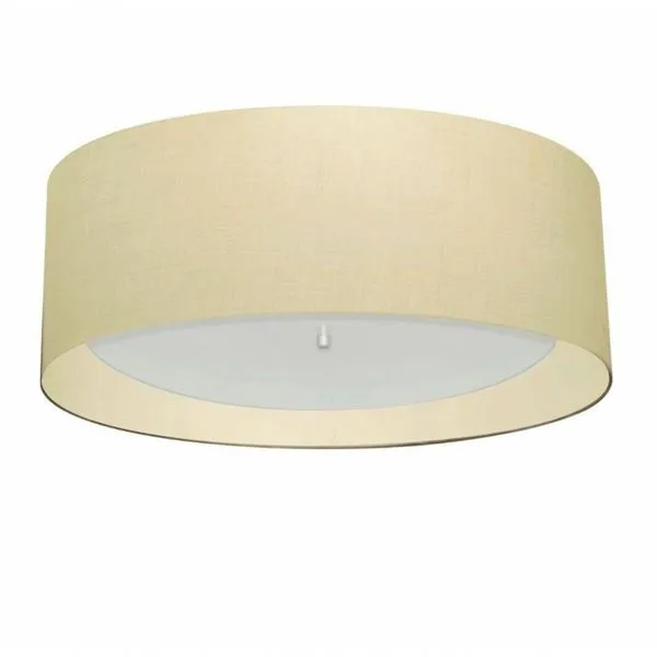 Plafon Para Corredor Cilíndrico Sc-3008 Cúpula Cor Algodão Crú Bege