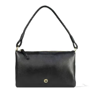 Bolsa Transversal Feminina Urban em Couro Le Postiche Preto