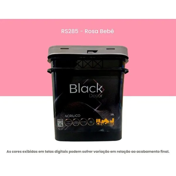 Tinta Acrílica Citycolor Premium Semibrilho 15L Rosa Bebê (MP)