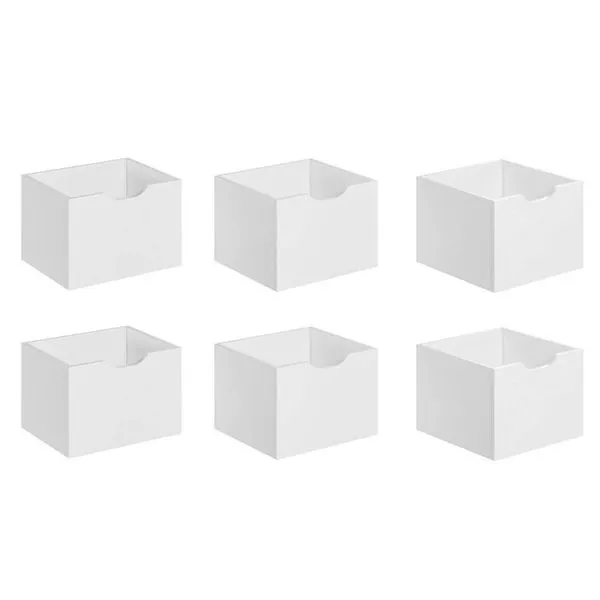 Kit 6 Gavetas Para Nicho Organizador Q01 Branco - Mpozenato