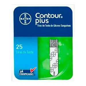 Tiras Contour Plus 25 Unidades