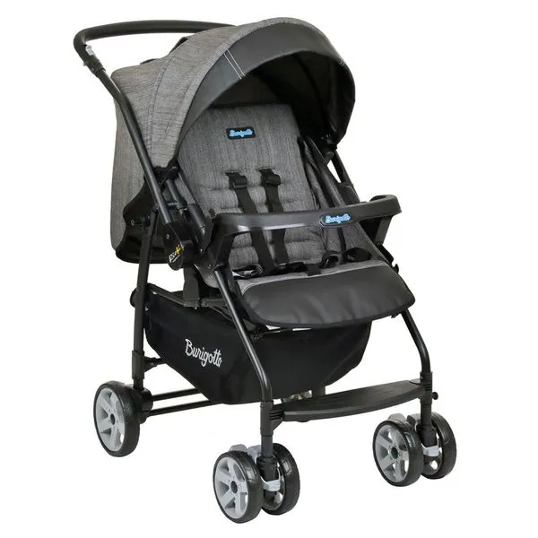 Carrinho de Passeio – Burigotto – Rio K - De 0 a 15 Kg – Preto