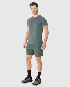Bermuda Esportiva Masculina Dupla Cadarço Interno Funcional Em Malha Dry Malwee Active Verde - M