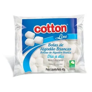 Algodão Bola Cotton Line Branco 40g