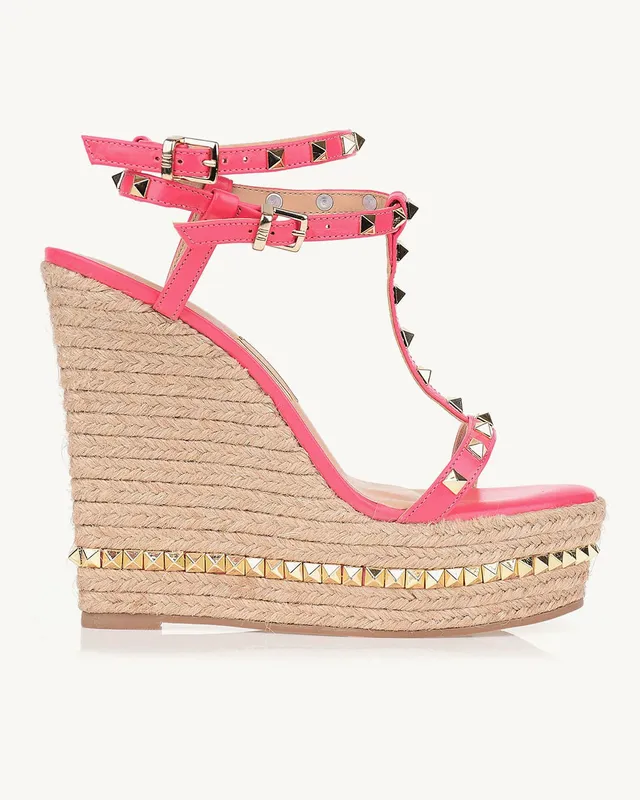 Plataforma Salto Alto New Couro Pink