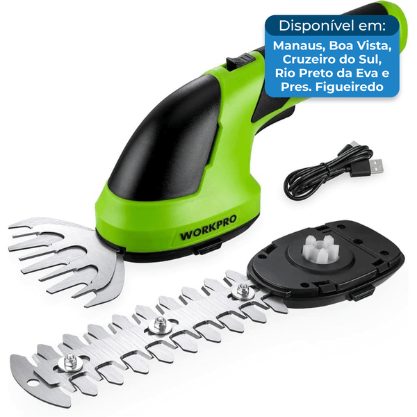 Cortador de Grama sem Fio Workpro 7.2V para Sebes e Grama A-BI