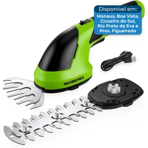 Cortador de Grama sem Fio Workpro 7.2V para Sebes e Grama A-BI