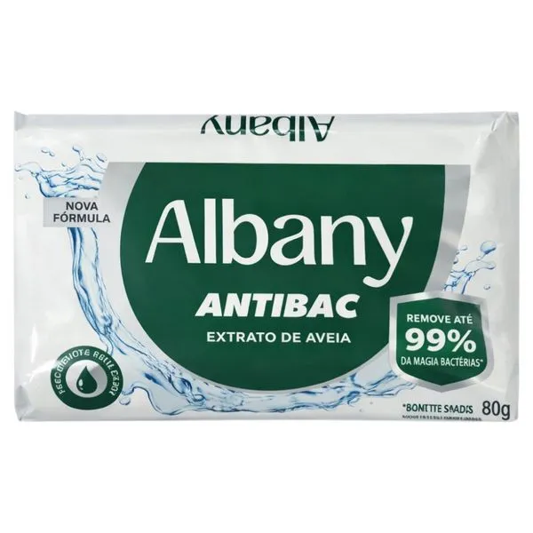 Sabonete Albany Hidratação Antibac Extrato de Aveia 85g