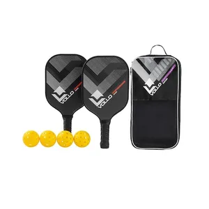 Kit Pickleball Performance 2 Raquetes + 4 Bolas + Bolsa Vollo