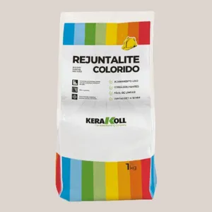 Rejunte Resinado Cerâmica e Porcelanato 1kg Kerakoll Rejunte Rejuntalite Cerâmica e Porcelanato Cinza Pérola 1kg Kerakoll