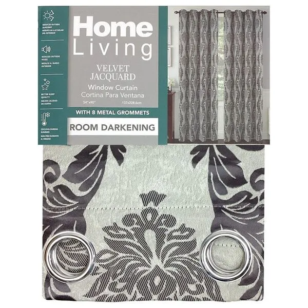 Cortina Blackout Home Living Cinza 137x228cm Y-BI