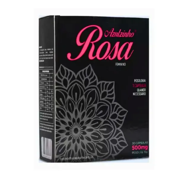Suplemento Estimulante Azulzinho Rosa Feminino 30 Cápsulas