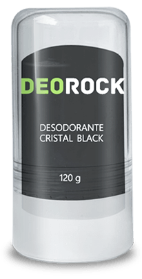 Desodorante Cristal Carvão Ativado DeoRock 120g - Cristal
