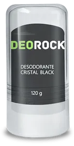 Desodorante Cristal Carvão Ativado DeoRock 120g - Cristal