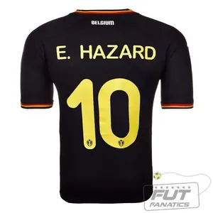 Camisa Burrda Bélgica Away 2014 10 E.Hazard Matchday