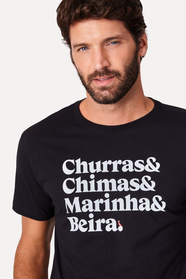 Camiseta Estampada Churras &&& Inter Preto - P