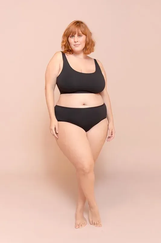 Calcinha Cotton Plus Size Preto-54