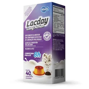 Lacday Long Action 10.000 U.Fcc 40 Comprimidos Revestidos