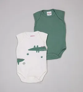 Kit Body Regata Jacaré com 2 Unidades - 6011347 Cru - P