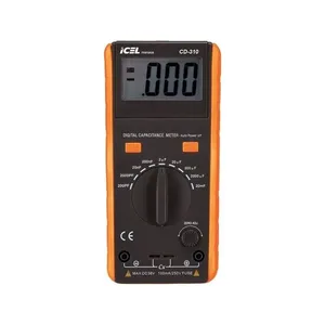 Capacímetro Digital CD-310 para Medição de Capacitâncias de 200pF Até 20000uF com Display LCD Icel Capacímetro Digital CD-310 para Medição de Capacitâncias de 200pF Até 20000uF Icel