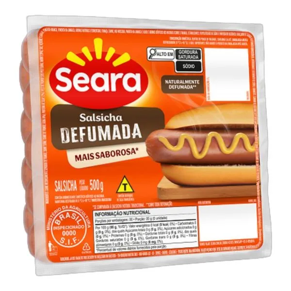 Salsicha Defumada Seara 500g