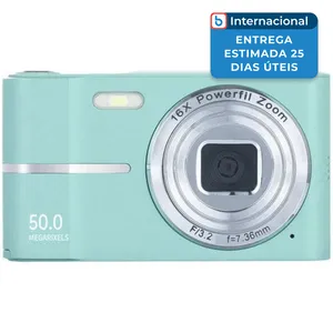 Câmera Digital Jone 44mp 16x Zoom Lcd 2.4 Recarregável Verde J-MBI