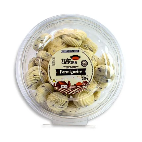 Pote Biscoito Formigueiro Flocos 200g 152480 - Tacho Caipira