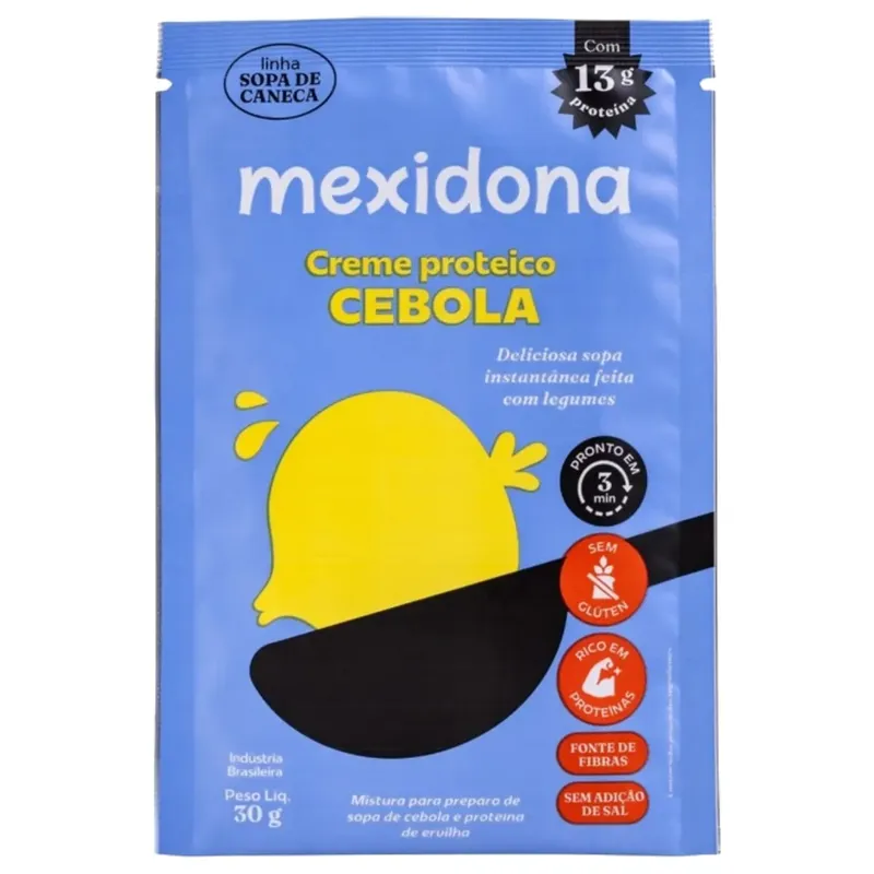 Sopa Cebola Proteica De Caneca Sem Glúten Vegana - Mexidona 30g