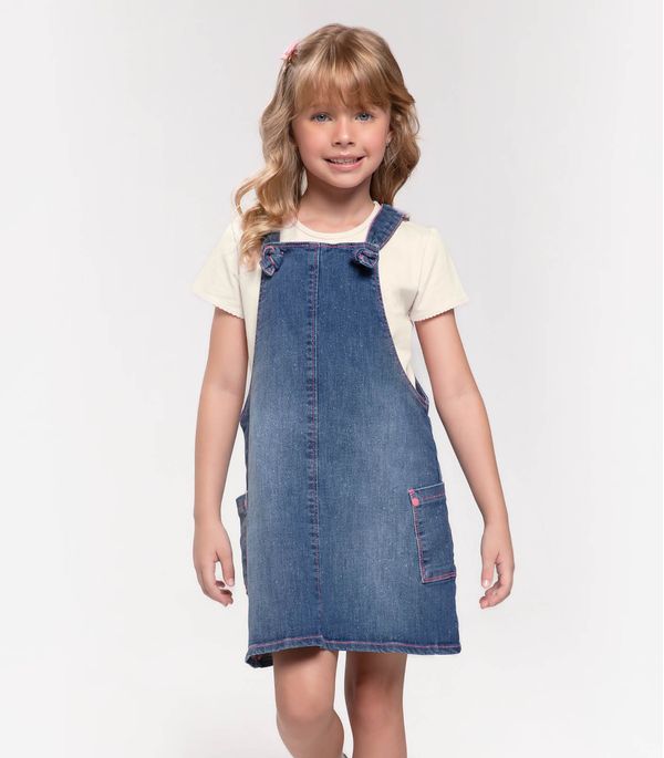 Conjunto Infantil Blusa Com Salopete Trick Nick Azul 2
