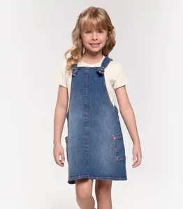 Conjunto Infantil Blusa Com Salopete Trick Nick Azul 2