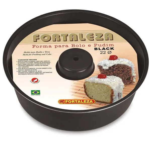 Forma para Pudim 22 Black - Fortaleza