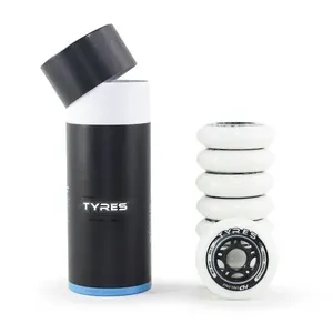 Jogo de Rodas para Patins Inline Tyres Technology 80MM 85A Uso Urbano com Maior Performance Branco HD Inline Jogo de Rodas para Patins Tyres Technology 80MM 85A Maior Performance Branco HD Inline
