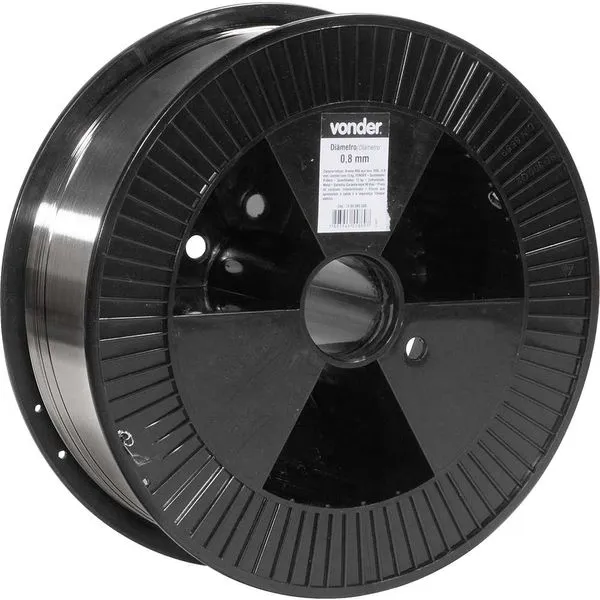 Arame MIG Aço Inox 308L 0,8mm Carretel com 15kg - VONDER