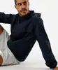 jaqueta masculina corta vento com capuz esportiva azul GG