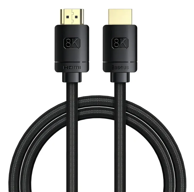Cabo HDMI Baseus High Definition Series HDMI 2.1, 8K 60Hz, 3D, HDR, 48Gbps, 3m ( black )