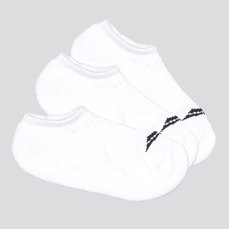 Kit Meia Penalty Basic Sport Cano Invisível 3 Pares Branca