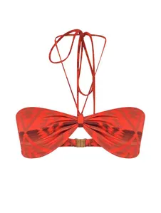 Top Frente Única Estampado Navajo VERMELHO G