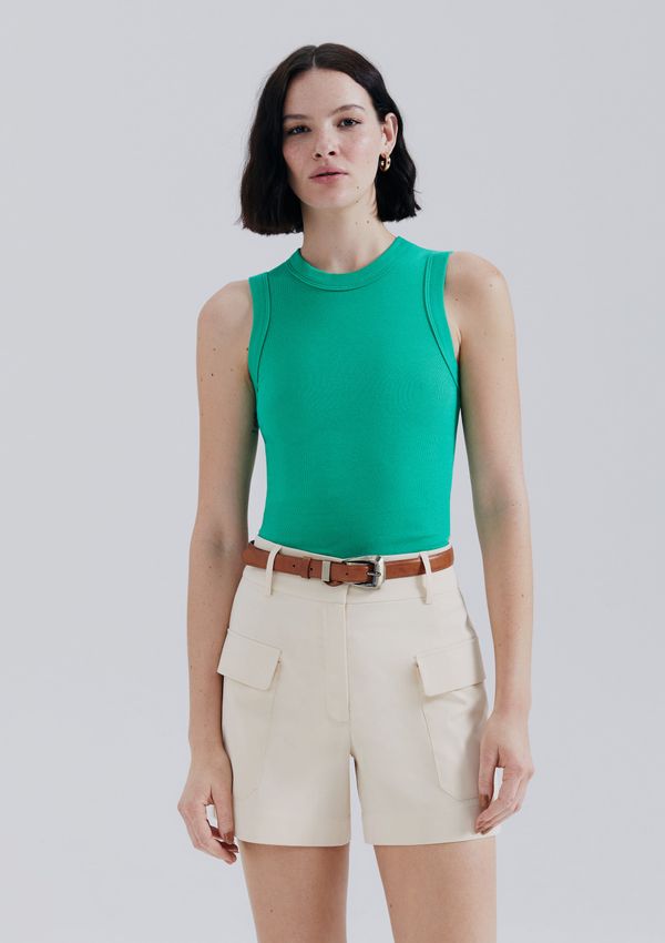 Regata Básica Feminina Slim Neck - Verde XP