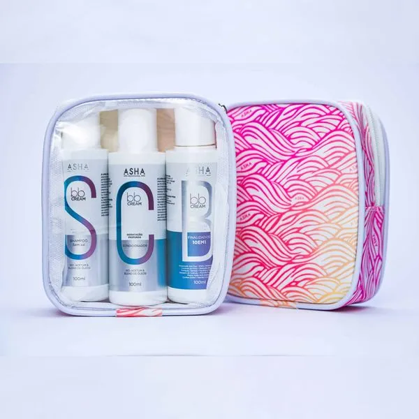 Kit Asha Viagem BB Cream 100ml - Asha Kit Asha Viagem BB Cream 300ml - Asha