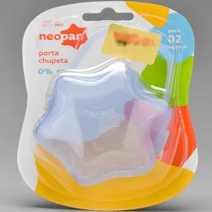 Porta-Chupeta Neon Azul 7316