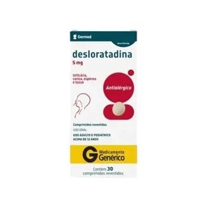 Desloratadina 5mg 30 Comprimidos Revestidos Genérico Germed DESLORATADINA 5MG 30CP REV GEN GERMED