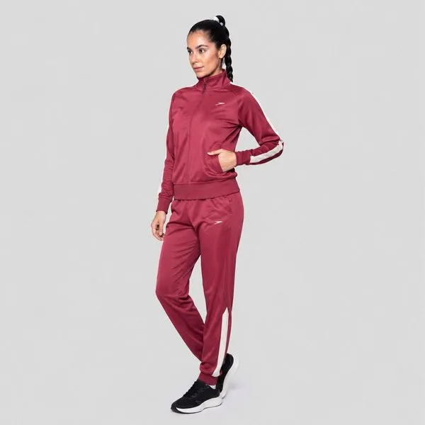 Conjunto De Agasalho Feminino Basic Sports Speedo - CRANBERRY BAUNILHA GG2