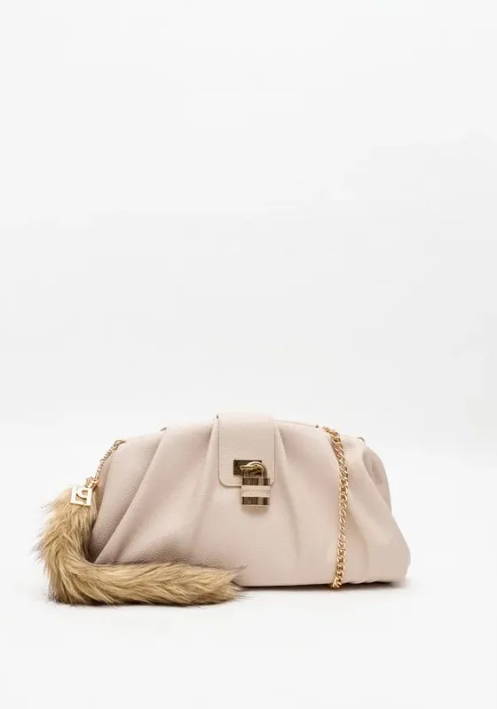 Bolsa Clutch Com Enfeite Cadeado Branco U